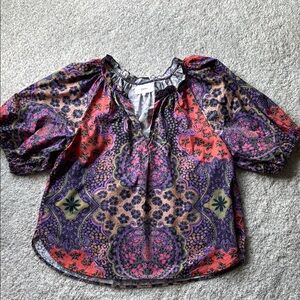 Xirena colorful puff sleeve Women's Top